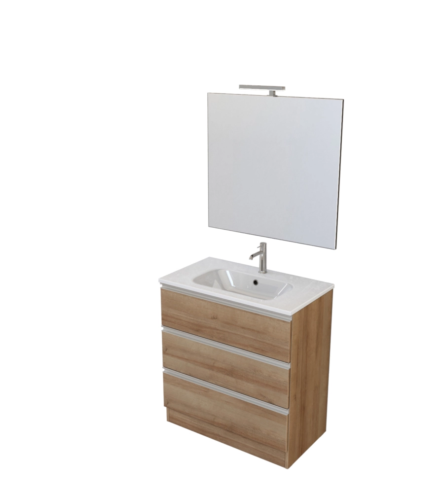 MOBILE BAGNO "CANOVA" ROVERE, 80 CM